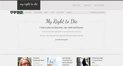 Desktop Screenshot of myrighttodie.com